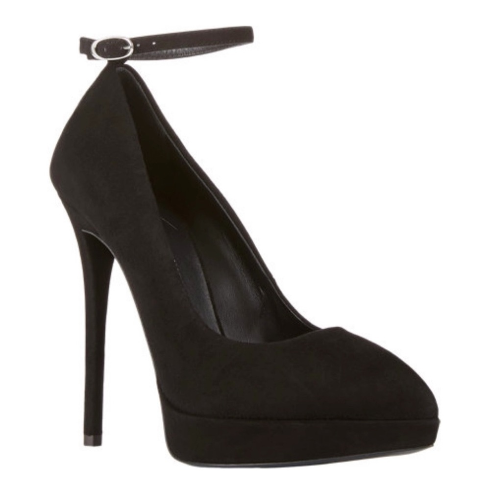 NIB Giuseppe Zanotti Suede Ankle Strap Platform Pumps